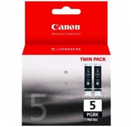 Canon Pgi5bk Pigment Blk Ink Cart Twin Pk Pgi5bk-twin