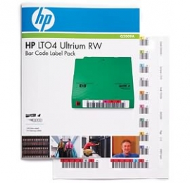 Hp Lto4- Bar Code Label Pack(qty:100 10 Clean) Uniquely Sequenced Q2009a