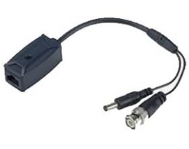 Rj45 Output To Passive Video Barun With Video(bnc) & 12 Vdc Power Plug(male). S/cam/kttp111vp-l