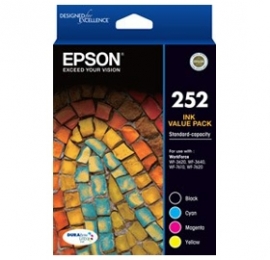 Epson T252692 252 Std Capacity 4 Colour Value Pack-epson Workforce Wf-3620, Wf-3640, Wf-7610, Wf-7620