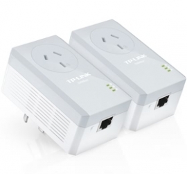 Tp-link Av500 Powerline Adapter With Ac Pass Through Starter Kit Tl-pa4010pkit 200736