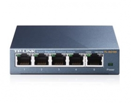 Tp-link 5-port Metal Gigabit Switch, 5 10/ 100/ 1000m Rj45 Ports, Supports Gmp Snooping Ieee 802.1p