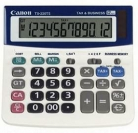 Canon Tx220ts 12 Digit Dt Large Lcd Calc W/ Ta Tx220ts