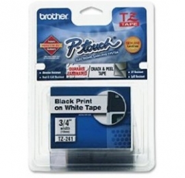 Brother Tze241 18mm Black On White Tz Tape
