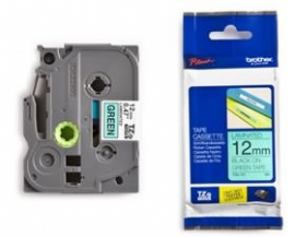 Brother Tze731 12mm Black On Green Tz Tape