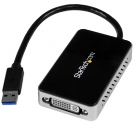 Startech Usb 3.0 To Dvi External Video Card Multi-monitor Graphics Adapter With Built In 1-port