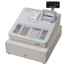 Sharp Cash Register With Raised Keyboard/ White. Built-in Sd Card Slot For Easy Sales Data Transfer