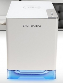 In Win A1-white Mini-itx Pc Case Tempered Glass Side Panel Usb 3.0* 2 Hd Audio Wireless Charging