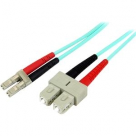 Startech Fiber Optic Cable - 10 Gb Aqua - Multimode Duplex 50/125 - Lszh - Lc/sc - 10 M A50fblcsc10