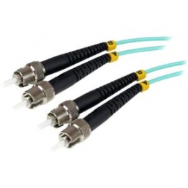Startech 1m 10 Gb Aqua Multimode 50/125 Duplex Lszh Fiber Patch Cable St - St A50fbstst1