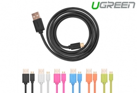 Ugreen Micro Usb Male To Usb Male Cable Gold-plated 2m White (10850)  Acbugn10850