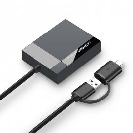 Ugreen Usb3.0 Multifuncation Card Reader With Type-c Male 40754 Acbugn40754