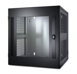 Apc (ar100) Wx Netshelter 13u, Wallmount Enclosure, Glass Door, Black Ar100