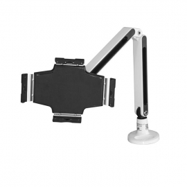 Startech Desk Mount Tablet Stand - Articulating Arm - For Ipad Or Android Tablets - White - Mounting