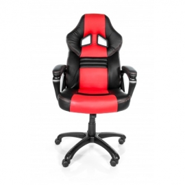 Arozzi Black & Red Monza Adjustable Ergonomic Motorsports Inspired Desk Chair Aro-monza-rd