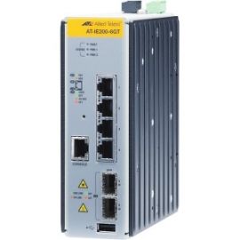 Allied Telesis Industrial Managed Poe+ Switch, 4 × 10/100tx Ports (poe+ Support) And 2 × 100/1000x