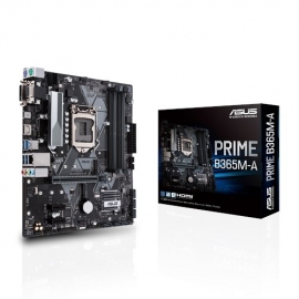 ASUS Intel LGA-1151 mATX motherboard with LED lighting (PRIME-B365M-A)