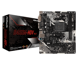 ASRock Supper Alloy Mother Board, Cpu:Amd Am4 Socket, B450M-HDV(R4.0)