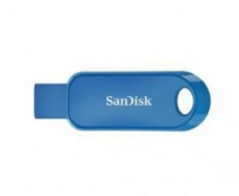 SANDISK CRUZER SNAP USB FLASH DRIVE CZ62 32GB USB2.0 BLUE RETRACTABLE DESIGN 5Y Sdcz62-032G-G35B