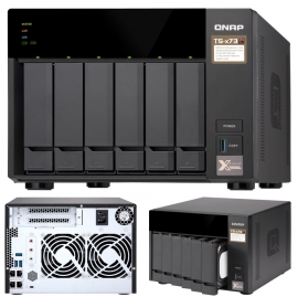 Qnap Ts-673-4g 6-bay Nas Amd Rx-421nd Quad-core ~3.4ghz 4gb Ddr4 512mb Dom 2xm.2 2xpcie 4xusb3.0