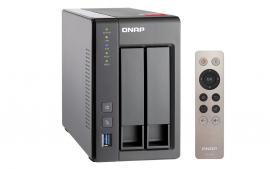 Qnap Ts-251+-2g, Nas Server, 2 Bay, 2gb, Cel Qc-2.0ghz, Usb, Gbe(2), Twr, 2yr Ts-251+-2g