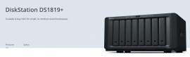 Synology Diskstation Ds1819+ 8-Bay 3.5" Diskless 4Xgbe Nas (Tower) Intel Atom Quad Core 2.1Ghz