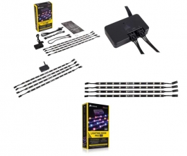 Corsair Lighting Node Pro With 4x Rgb Led Strips And Controller. 2x Rgb Fan Hub Cl-9011109-ww