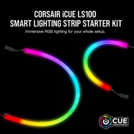 Corsair Icue Ls100 Smart Lighting Strip Starter Kit. 1X Controller 2X 250Mm And 2X 450Mm Addressable Led. Icue Software. 2 Years Warranty. Cd-9010001-Au