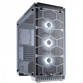 Corsair 570x Rgb Crystal Series. 3x 120mm Rgb Led Fan Atx Gaming Case White Trim Cc-9011110-ww
