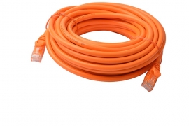 8ware Cat 6a Utp Ethernet Cable Snagless   - 10m Orange Pl6a-10org