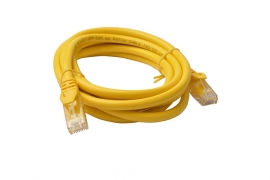 8ware Cat 6a Utp Ethernet Cable Snagless   - 2m Yellow Pl6a-2yel