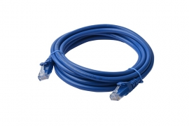 8ware Cat 6a Utp Ethernet Cable Snagless   - 3m Blue Pl6a-3blu