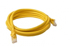 8ware Cat 6a Utp Ethernet Cable Snagless   - 3m Yellow Pl6a-3yel