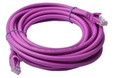 8ware Cat 6a Utp Ethernet Cable Snagless   - 5m Purple Pl6a-5pur
