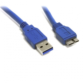 8ware Usb 3.0 Cable Type A To Micro-usb B M/ M Blue - 3m Uc-3003aub