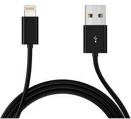 Astrotek 2m Usb Lightning Data Sync Charger Black Cable For Iphone 6s 6 Plus 5 5s Ipad Air Mini