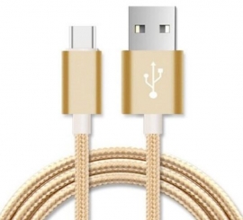 Astrotek 3m Micro Usb Data Sync Charger Cable Cord Gold Color For Samsung Htc Motorola Nokia Kndle