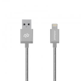 Mbeat "toughlink" Silver 1.2m Metal Braided Mfi Lightning Cable Mb-ica-slv
