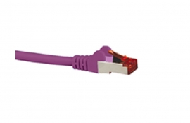 Hypertec Cat6A Shielded Cable 10M Purple Color 10Gbe Rj45 Ethernet Network Lan S/ Ftp Copper Cord