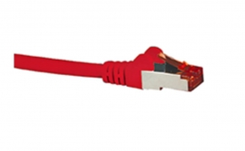Hypertec Cat6A Shielded Cable 0.5M Red Color 10Gbe Rj45 Ethernet Network Lan S/ Ftp Copper Cord
