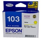 Epson 103 Yellow High Cap Suits Tx600fw T103492 C13t103492