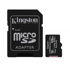Kingston 128Gb Microsd Sdhc Sdxc Class10 Uhs-I Memory Card 100Mb/ S Read 10Mb/ S Write With Standard Sd Adaptor ~Sdcs/ 128Gb Sdcs2/128Gb