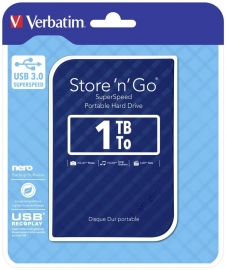 Verbatim 2.5' Usb 3.0 Store'n'go Hdd Grid Design 1tb - Blue 53200