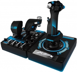 Logitech G X56 H.o.t.a.s. Rgb Throttle & Stick Simulation Controller 6 Dof Pitch Roll Yaw Back