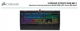 Corsair Strafe Rgb Mk2 Cherry Mx Silent Mechanical Gaming Keyboard. 2 Years Warranty Ch-9104113-na