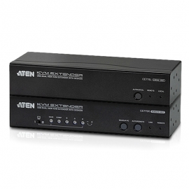Aten Usb Dual Vga Kvm Console Extender With Deskew Audio And Rs232 - 1920X1200 Or 300M Max Ce775-At-U
