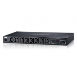 Aten Nrgence 8 Port 1u Eco Pdu Over Ip - 10a Input - Env Monitor Via Opt Sensors Pe6108
