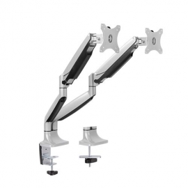 Brateck Dual Aluminum Interactive Counterbalance Monitor Arm For Most 13""-32"" Lcd Monitors Ldt10-C024