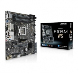 Asus P10s-m Ws Matx Mb 4xddr4 3xpcie 1xm.2 8xsata Raid 2xusb3.0 2xusb2.0 2xlan Ports 1xdvi 1xdp