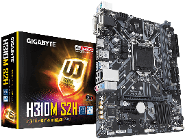 Gigabyte Ga-h310m-s2h Lga1151 8gen Matx Mb 2xddr4 3xpcie Vga Dvi Hdmi 1xm.2 4xsata3 Gbe Lan 4xusb3